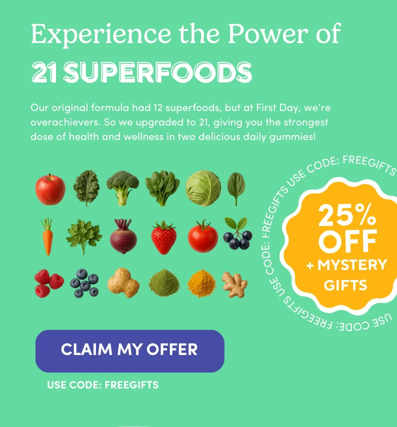Experience the power of 21 superfoods!