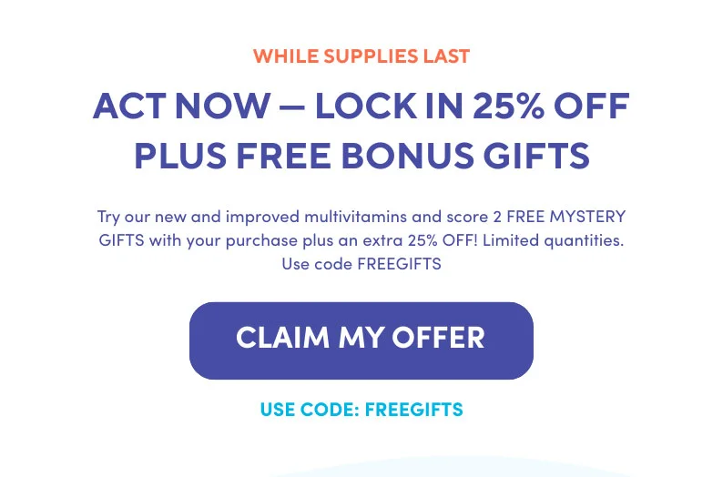Act now - lock in 25% OFF + free bonus gift!
