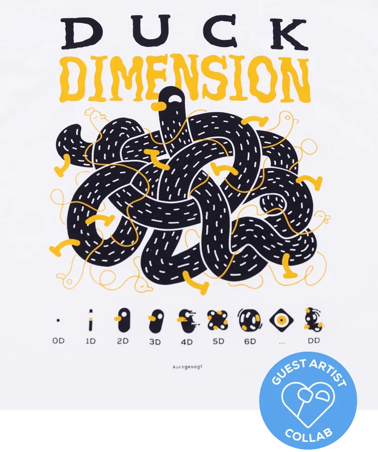 Duck Dimension print close up