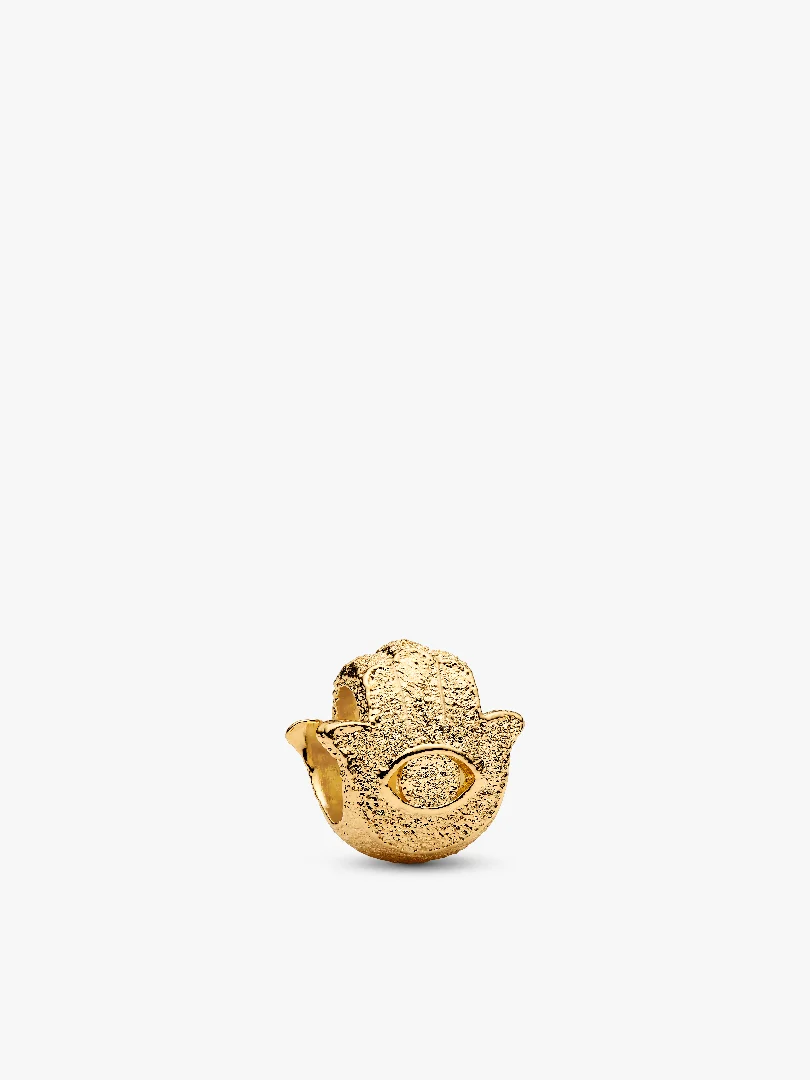 Textured Hamsa Hand Mini Charm