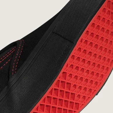 Black Black Red Skate Slip-On Shoe