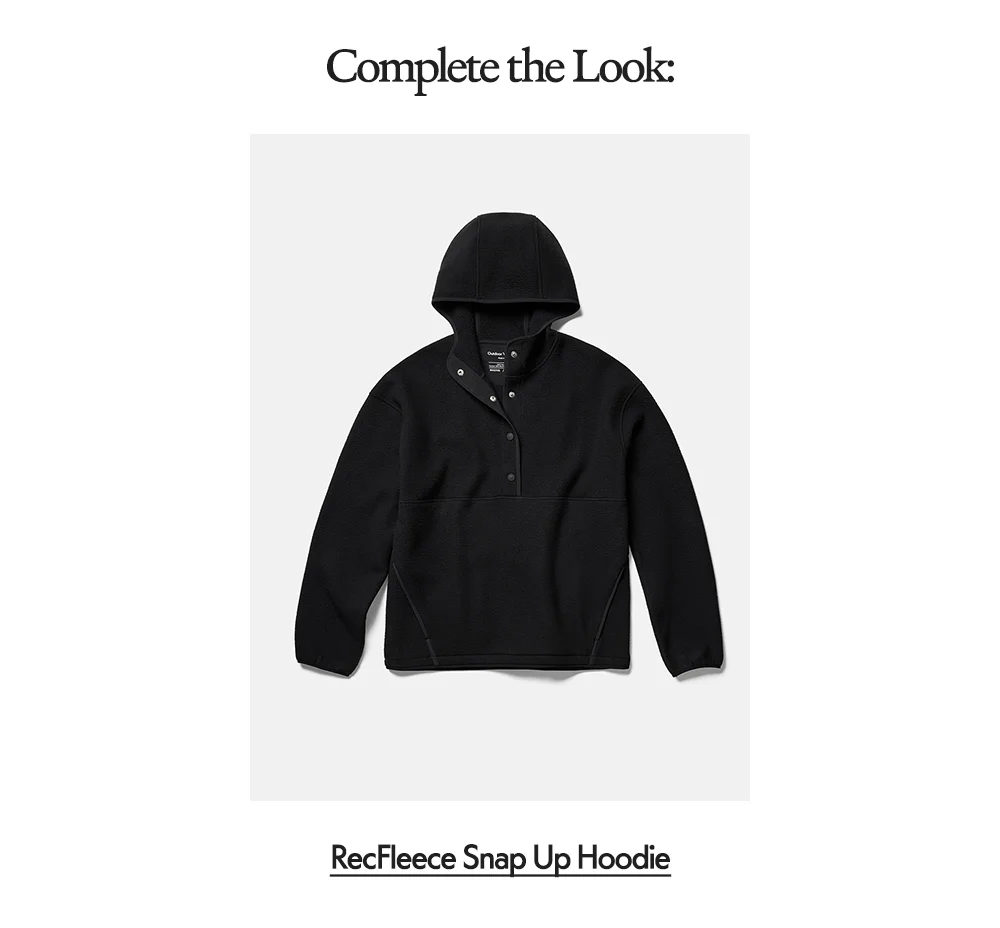Complete the Look:​ RecFleece Snap Up Hoodie