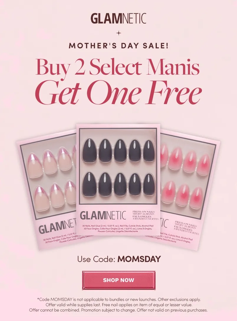 Buy 2 select Manis and Get 1 free