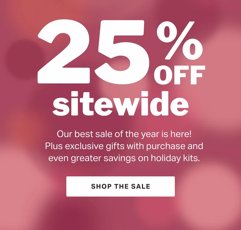 25% off sitewide