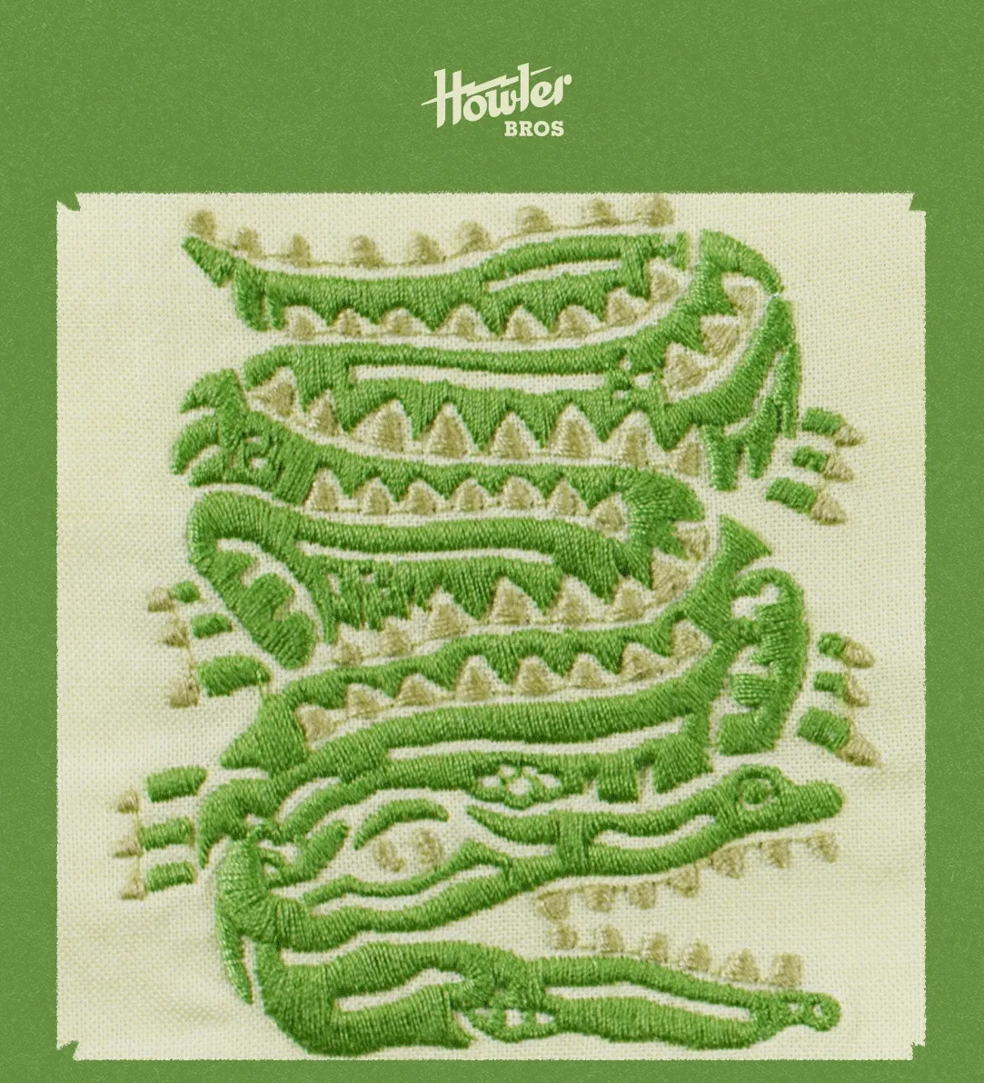 Slithering Gators embroidery