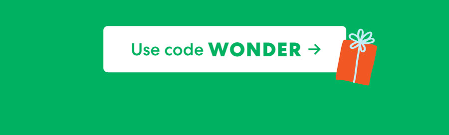 Use code WONDER