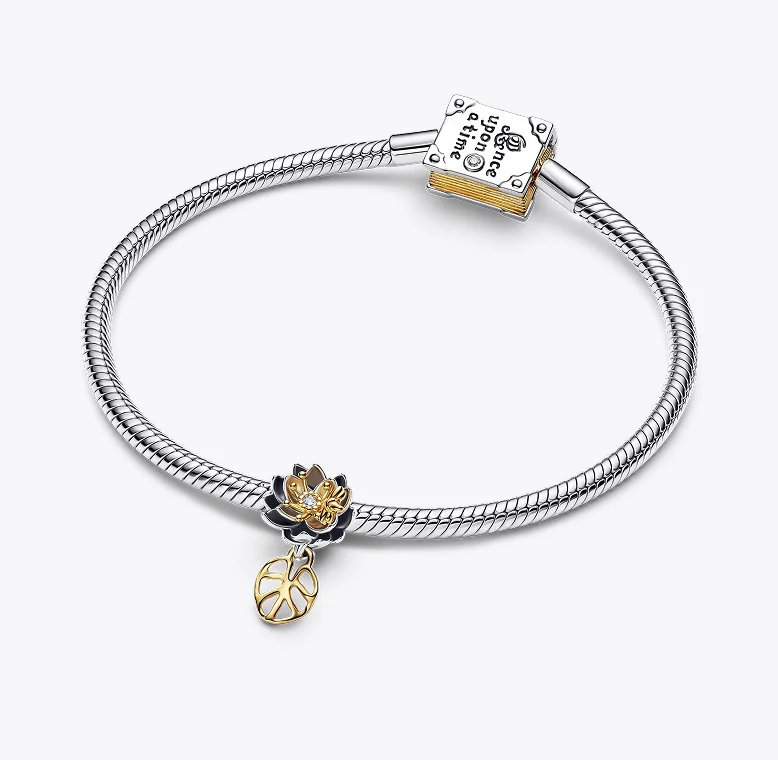 Disney x Pandora lotus flower charm inspired by Disney's Tiana
