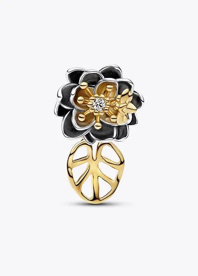 Disney Princess Tiana Lotus Flower Lab-grown Diamond Charm