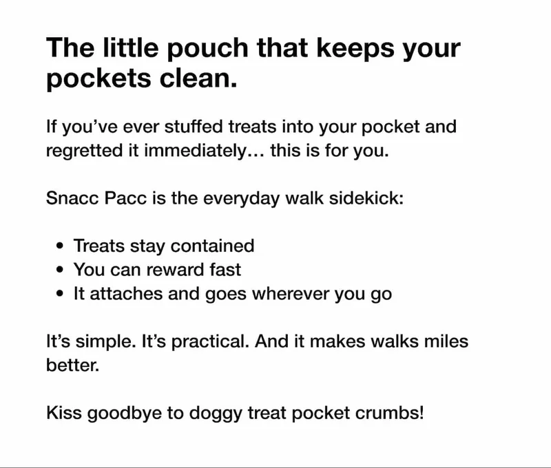 The little pouch that keeps your pockets clean.