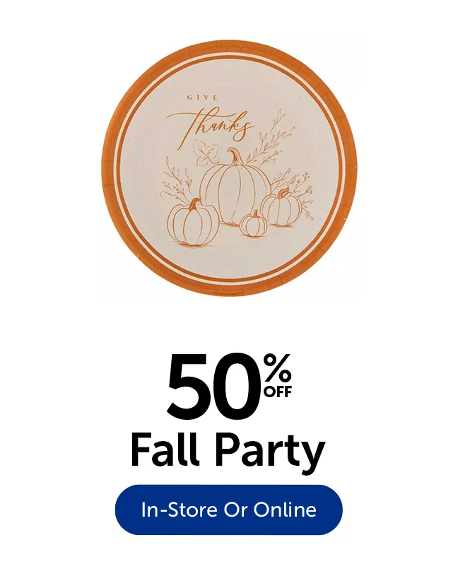 50% Off Fall Party