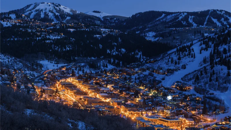 Park City at night.