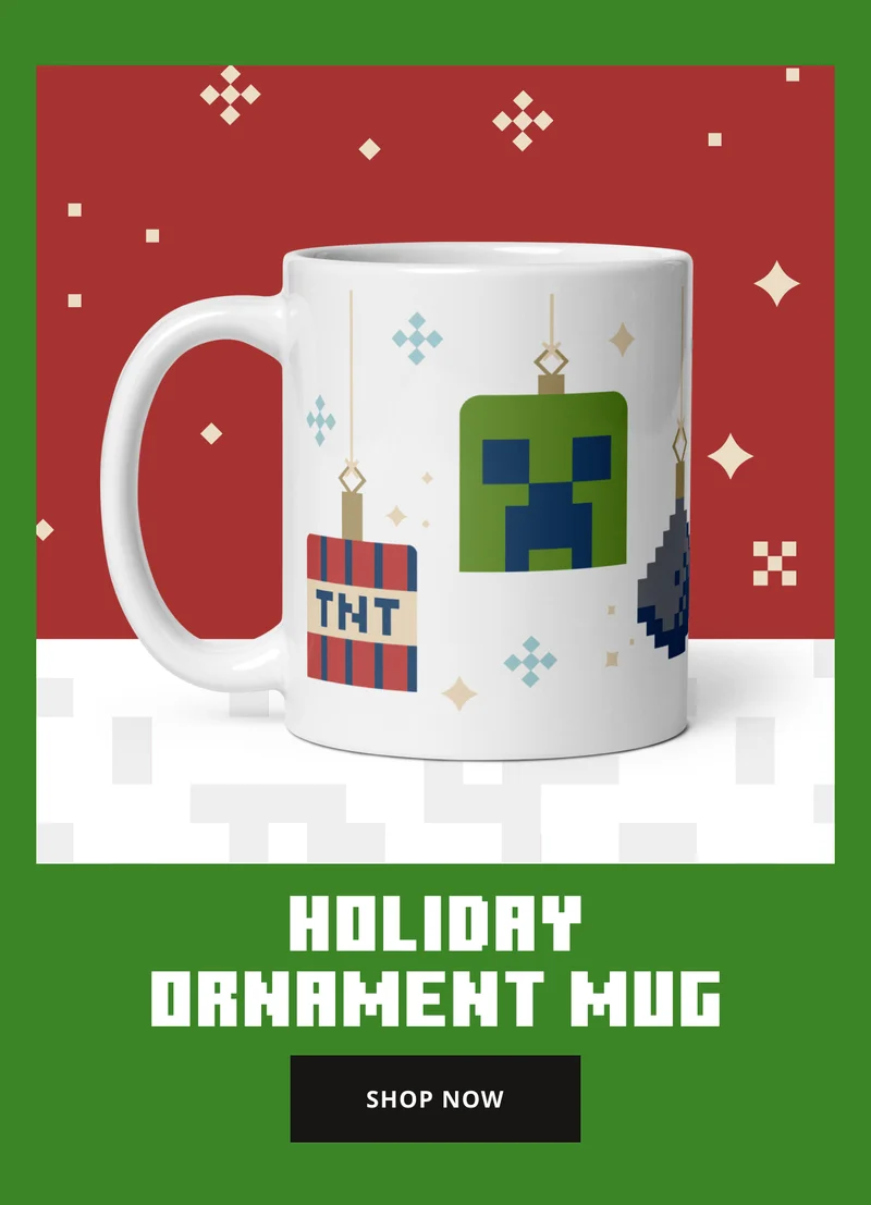 Minecraft Holiday Ornament Mug