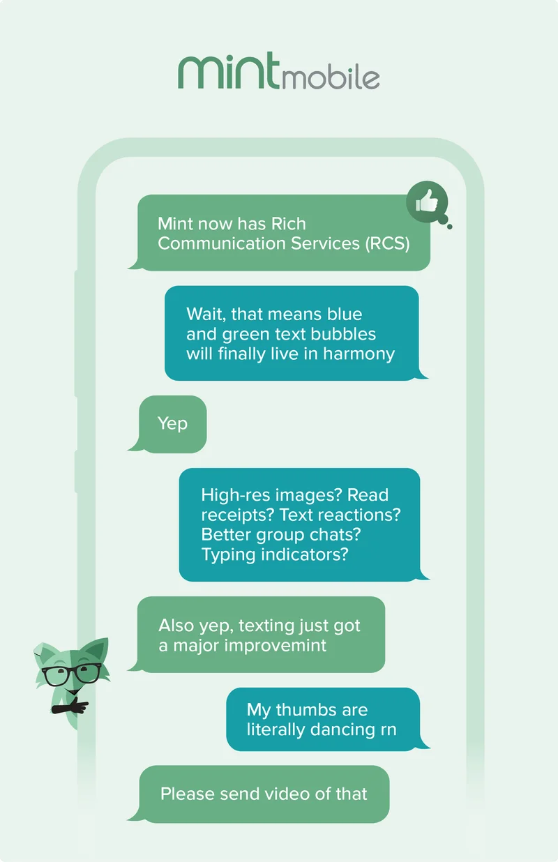 RCS has arrived at Mint