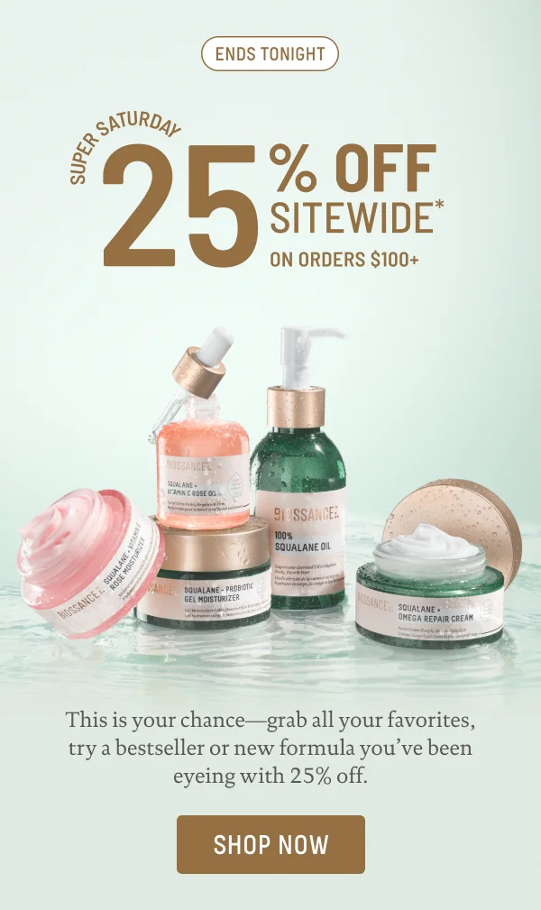 25% Off Sitewide On Orders $100+