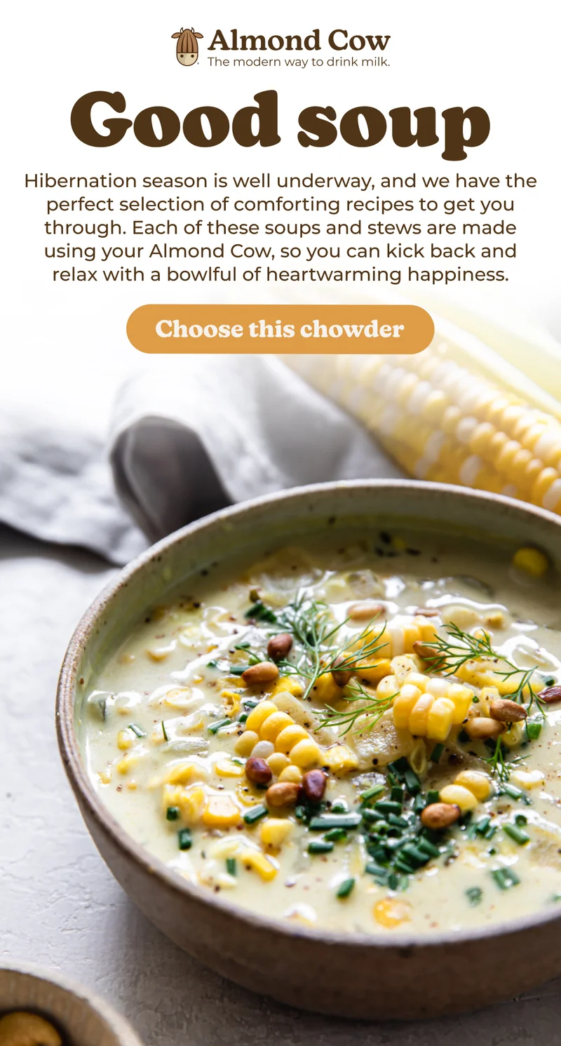 Almond Cow Corn Chowder recipe