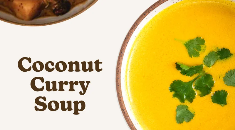 Almond Cow Coconut Curry Soup recipe