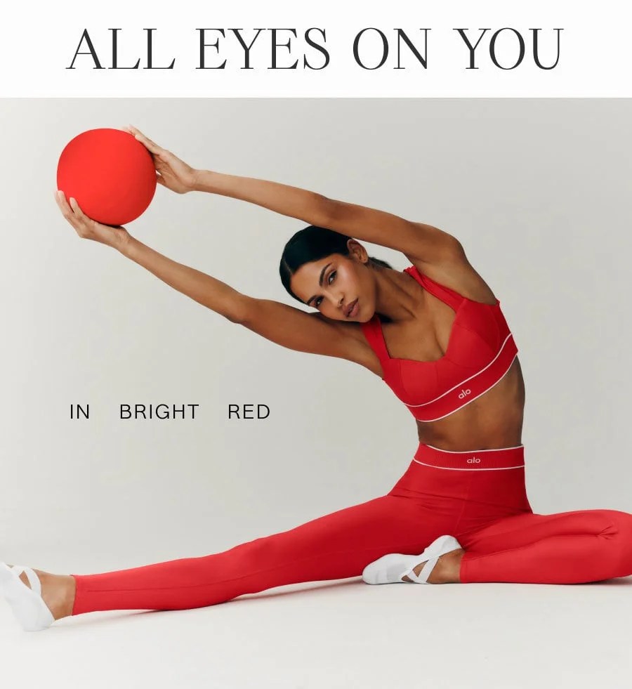 ALL EYES ON YOU. IN BRIGHT RED