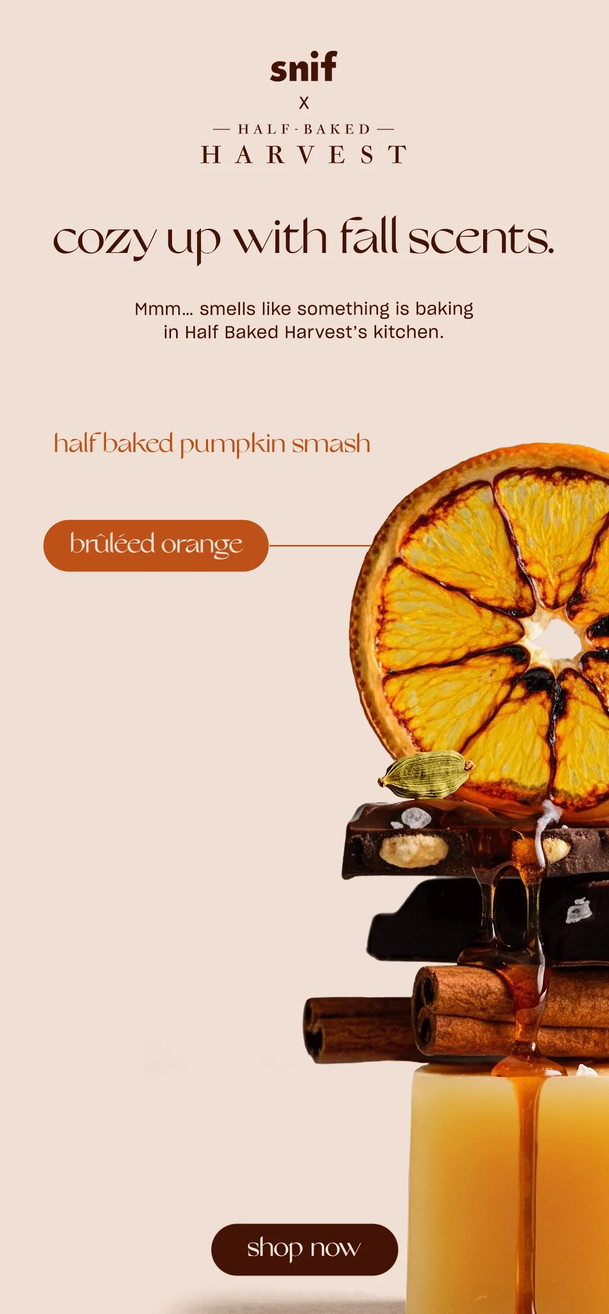 Cozy up with fall scents. Mmm... smells like something is baking in Half Baked Harvest's kitchen.