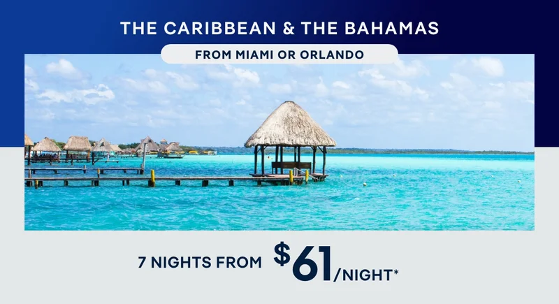 Caribbean & The Bahamas From Miami or Orlando (Port Canaveral) – 7 Nights – Click to View Cruises & Book Now