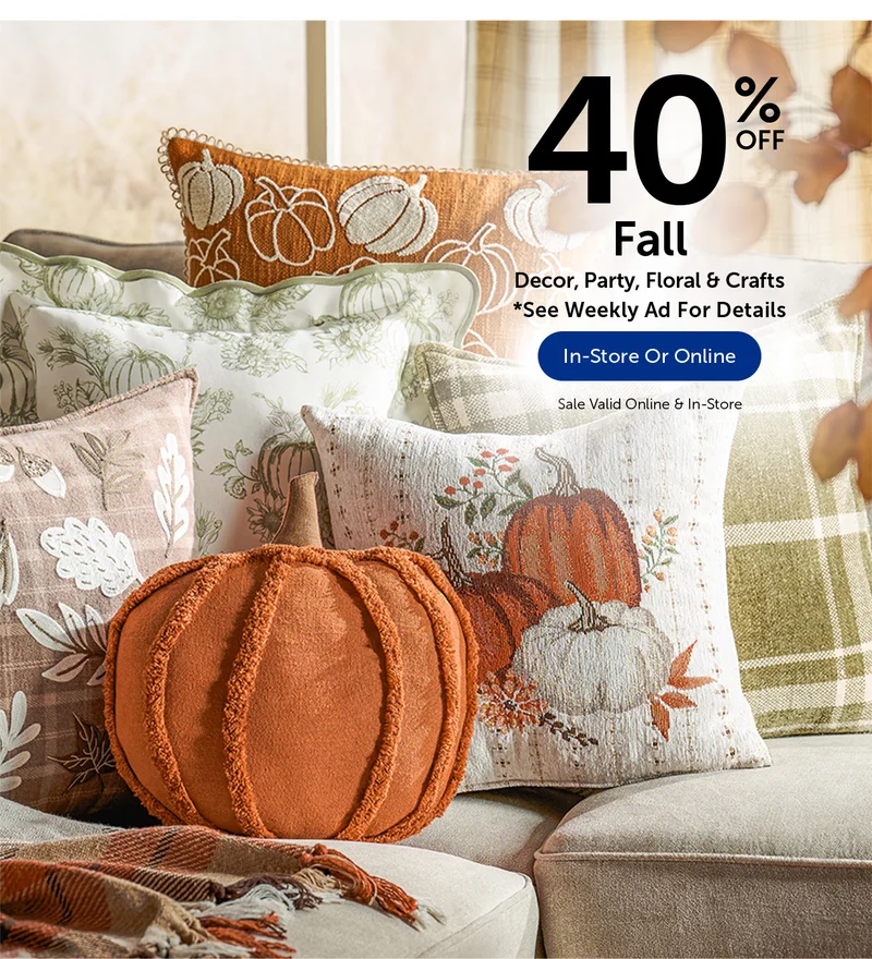 40% Off Fall - Decor, Floral & More