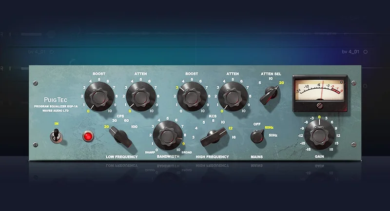 PuigTec EQs - Two classic EQs for silky highs, punchy lows, and rich mids
