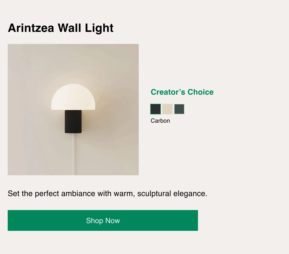 Arintzea Wall Light