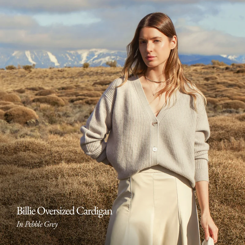 Billie Chunky Oversized Cashmere Cardigan