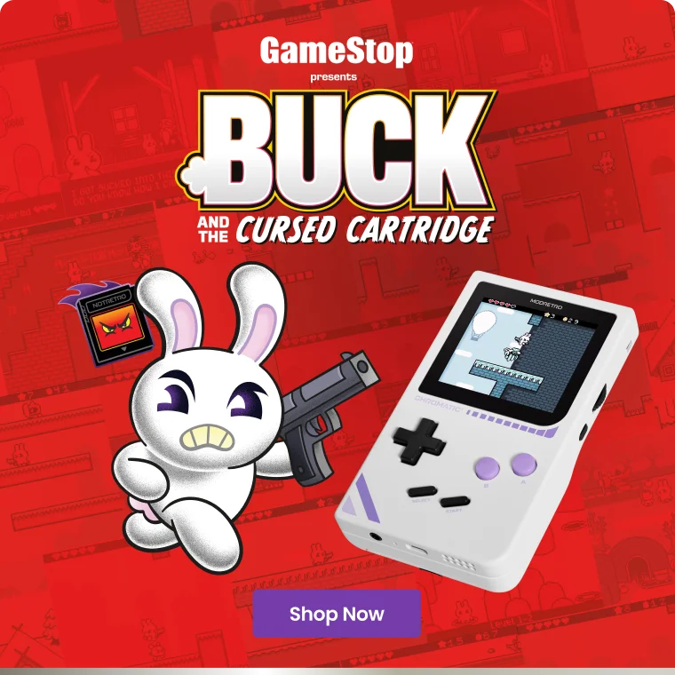 GameStop presents BUCK AND THE CURSED CARTRIDGE | Shop Now