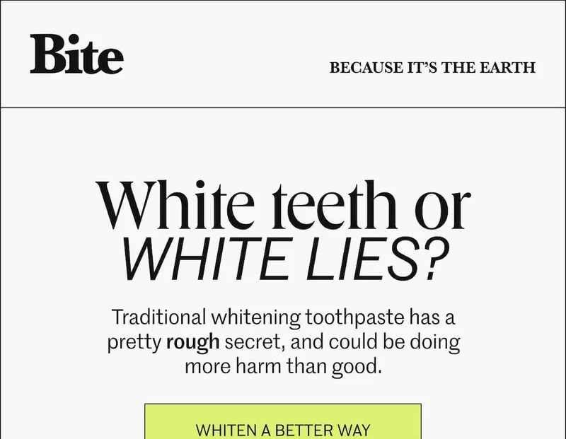 White tooth or white lies?