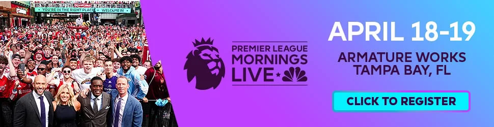 Premier League Mornings Live April 19-19 Tampa Bay, FL. Register Now.