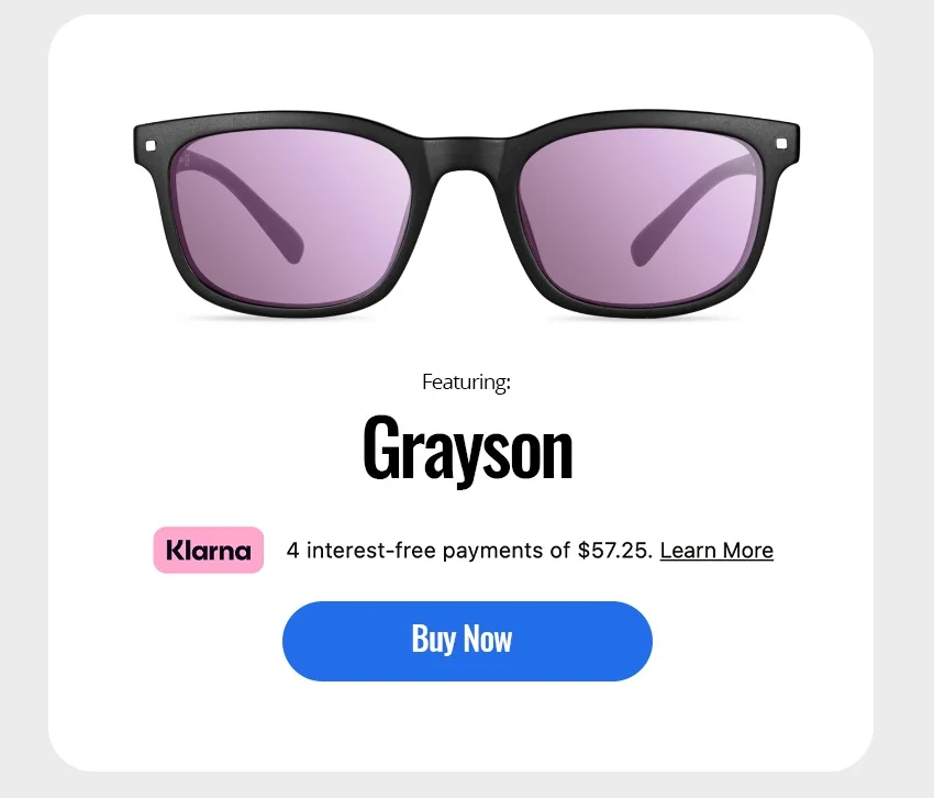 Featuring: Grayson - Buy now for as low as $57.25 a month with Klarna