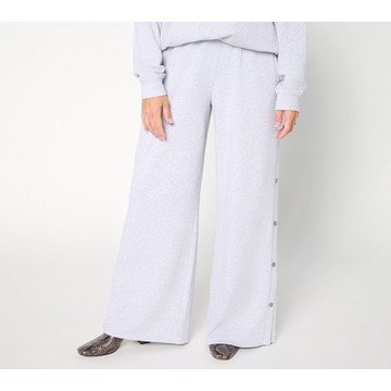 Peace Love World Petite French Terry Snap Side Pants