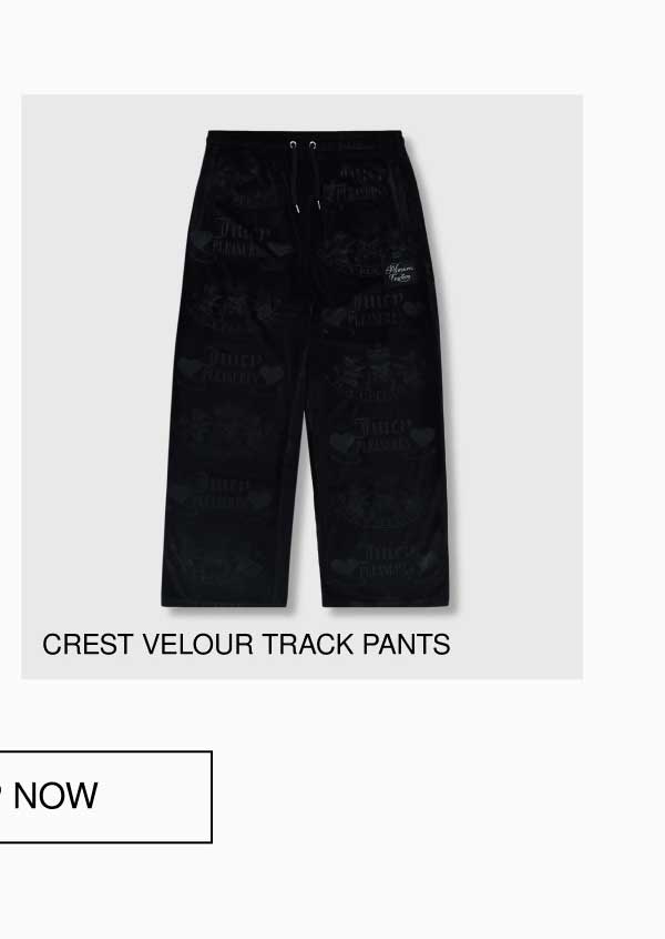 CREST VELOUR TRACK PANTS
