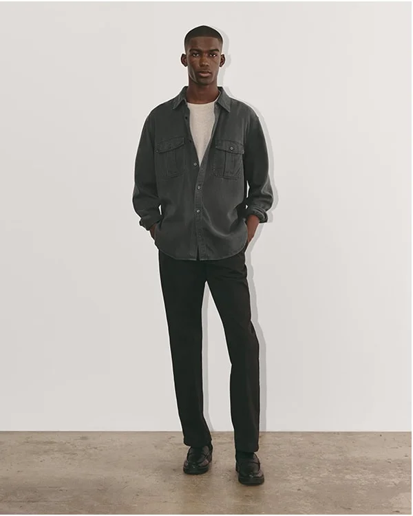 [Image] The Utility Shirt Jacket in Buttersoft | Graphite