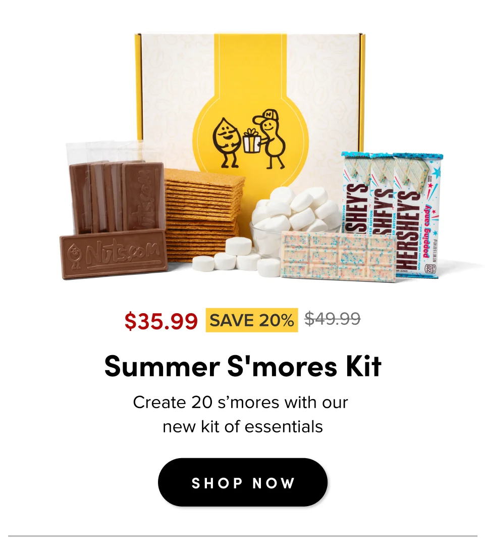 Summer S'mores Kit ; $35.99 Save 20% ; shop now