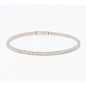 Fire Light Lab Grown Diamond 1.00 cttw Flex Bangle, 14K