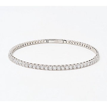Fire Light Lab Grown Diamond 2 cttw Flex Bangle 14K Gold