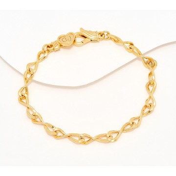 Christian James by Scott Grimes 14K Clad Iconic Eternity Link Bracelet 7.0g