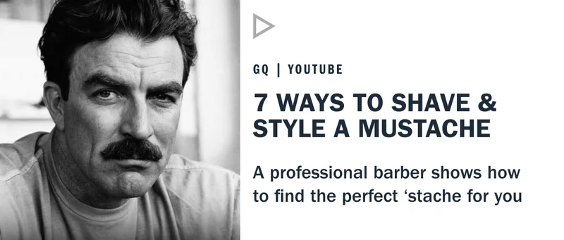 7 ways to shave a mustache