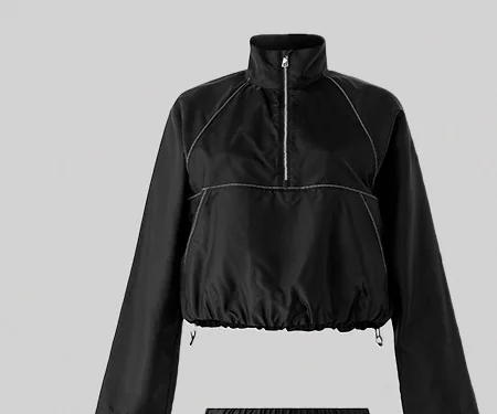 Cropped Afterflow Pullover