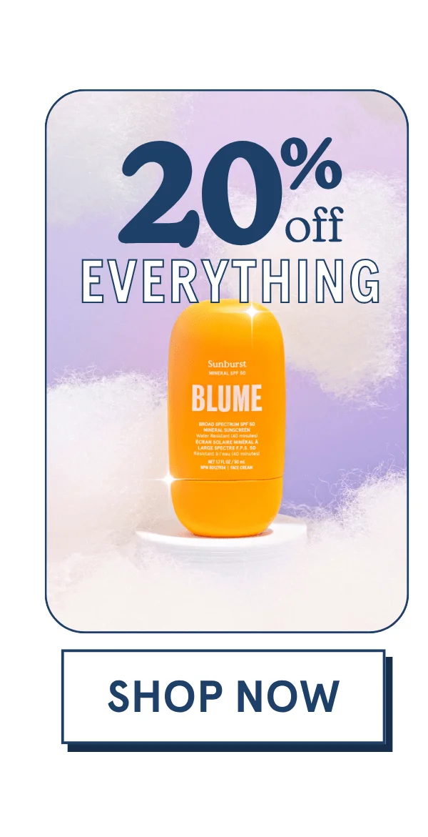 20 % off everything everything [SHOP NOW]