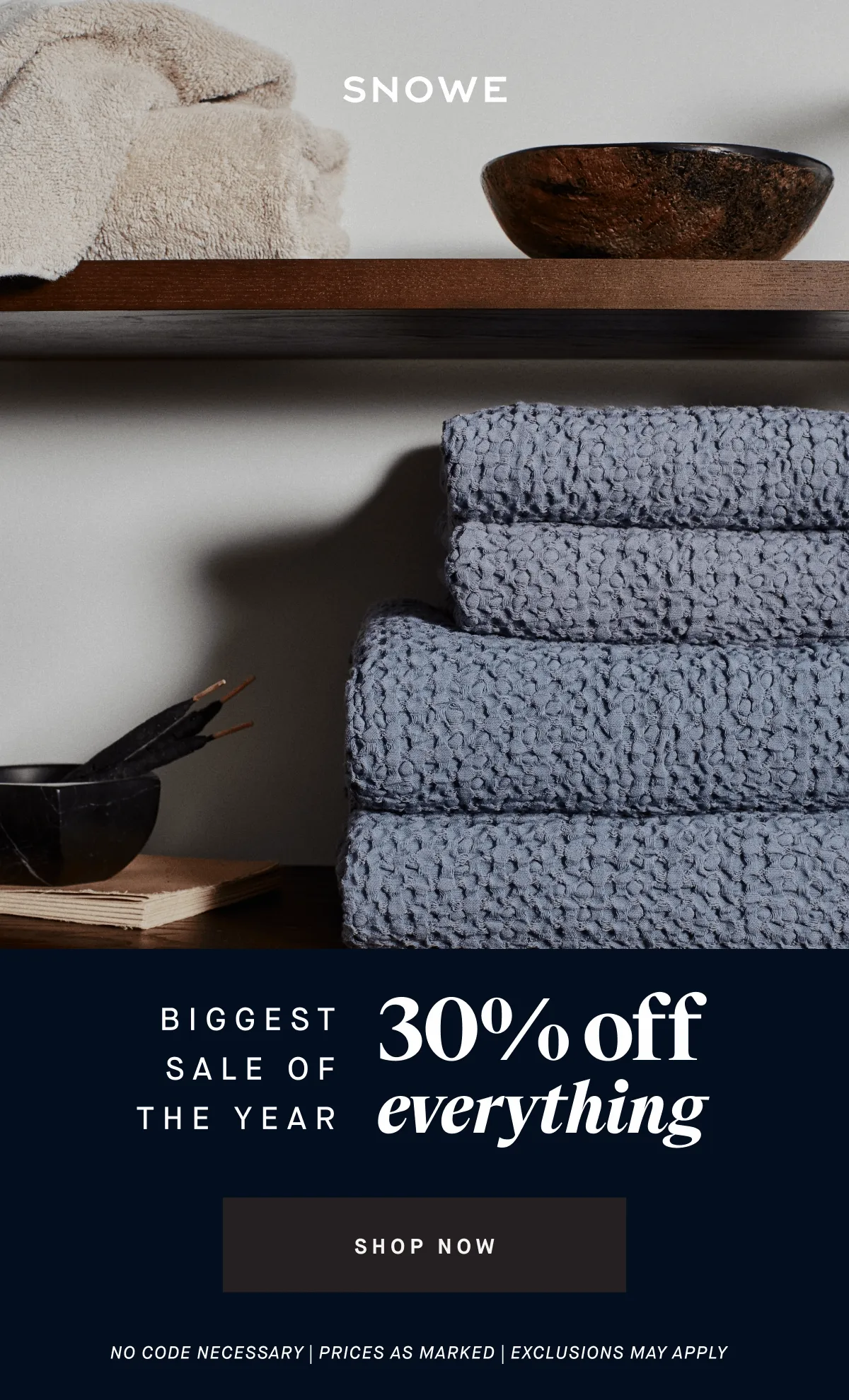 BIGGEST SALE OF THE YEAR 30% off everything SHOP NOW no code necessary | prices as marked | EXCLUSIONS MAY APPLY