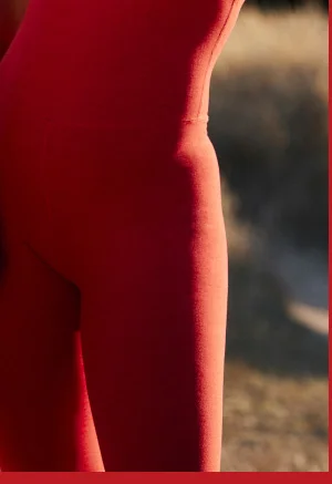 Spacedye Uplevel Midi Jumpsuit in Ruby Red Heather