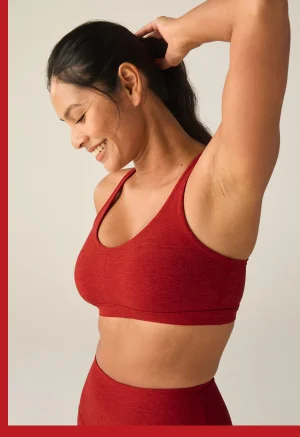 Spacedye Embody Bra in Ruby Red Heather