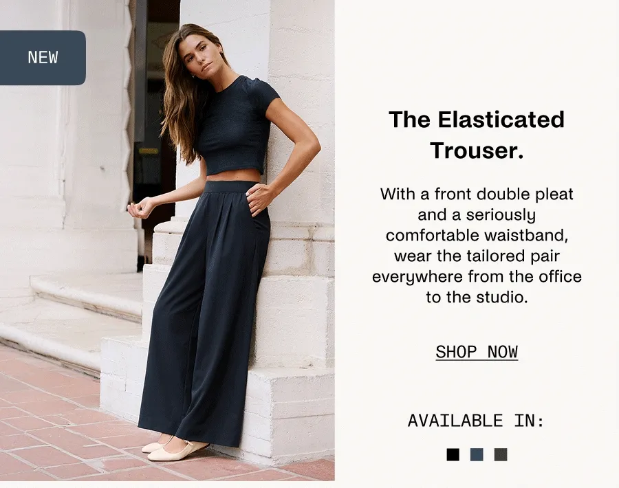 Elasticated Trouser Pant 31" in Nocturnal Navy