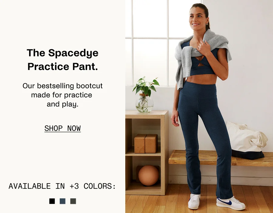 Spacedye Practice High Waisted Bootcut Pant in Nocturnal Navy