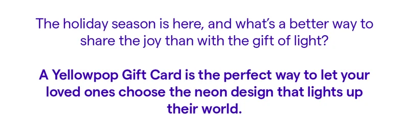 The holiday season is here, and what's a better way to share the joy than with the gift of light?