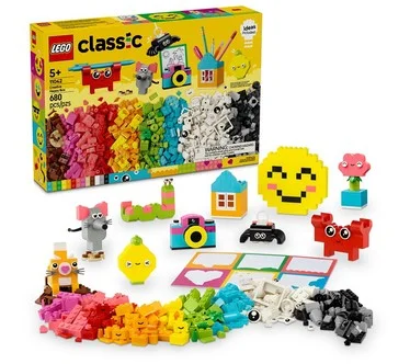 LEGO Classic Creative Happy Box Colorful Building Bricks Set