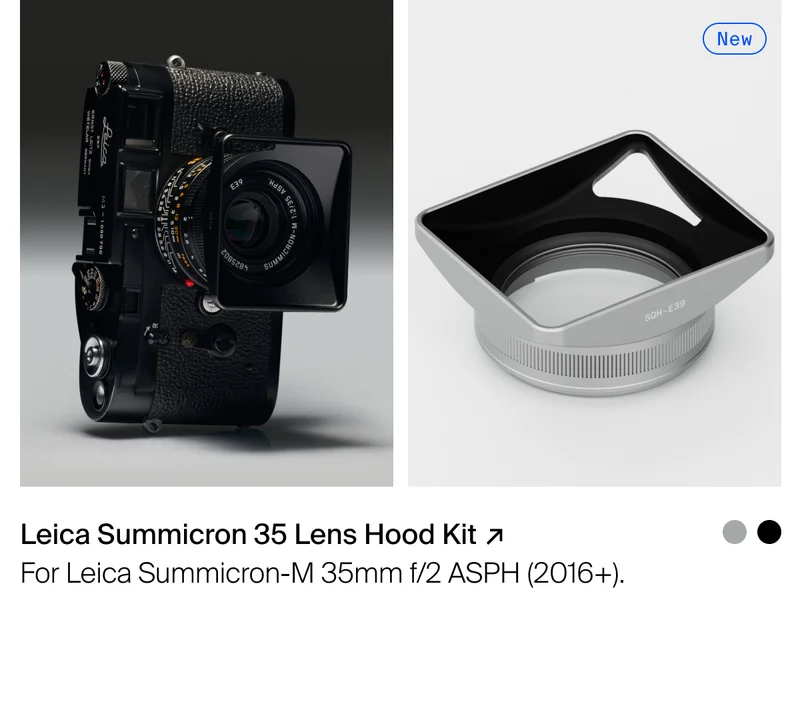 Leica Summicron 35 Lens Hood Kit
