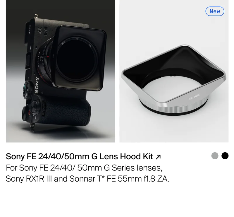 Sony FE 24/40/50mm G Lens Hood Kit